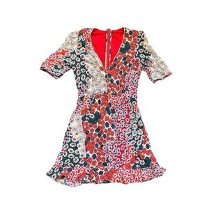 ZARA Multicolor Floral Mini Dress